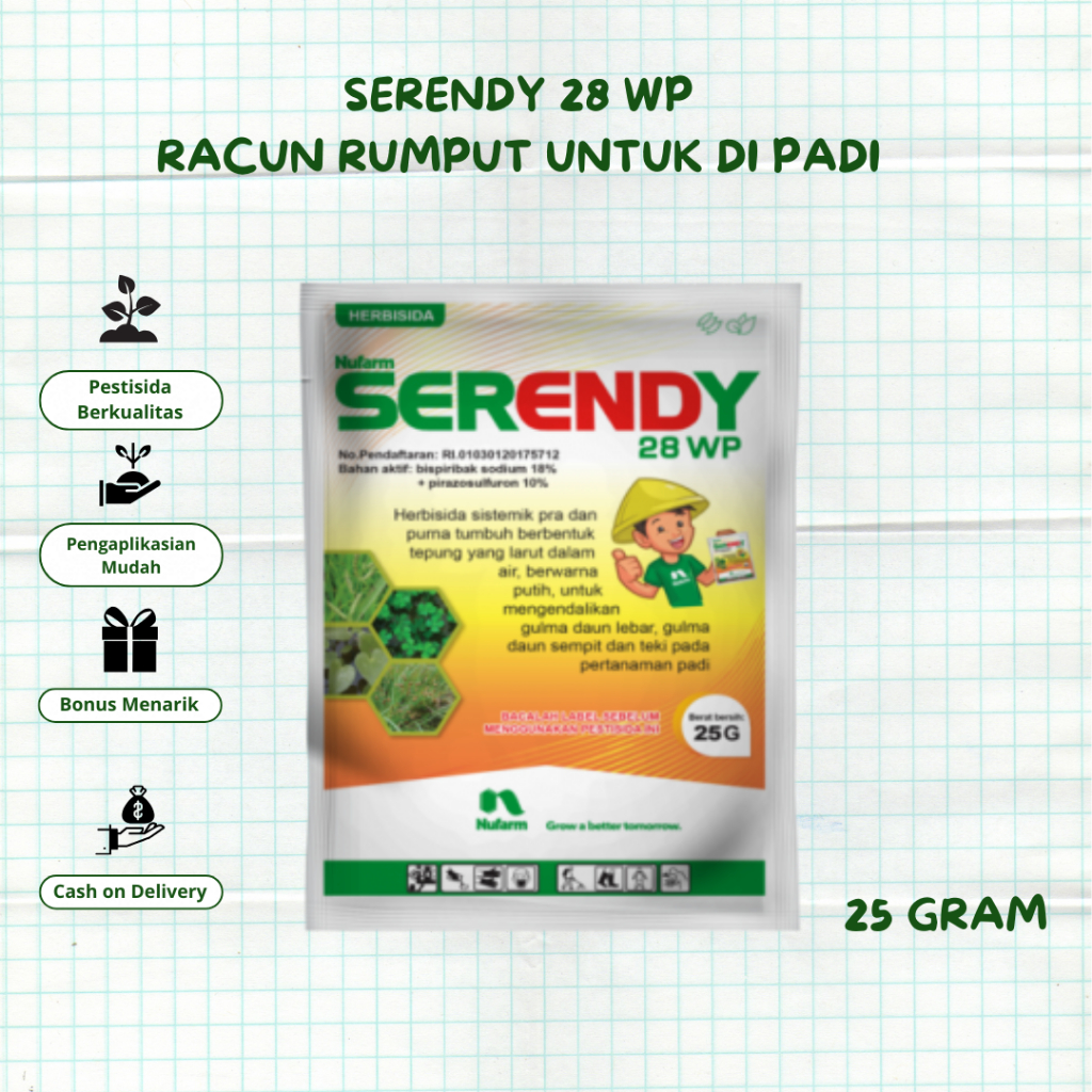 Herbisida Serendy 28 WP 25 Gram - Nufarm