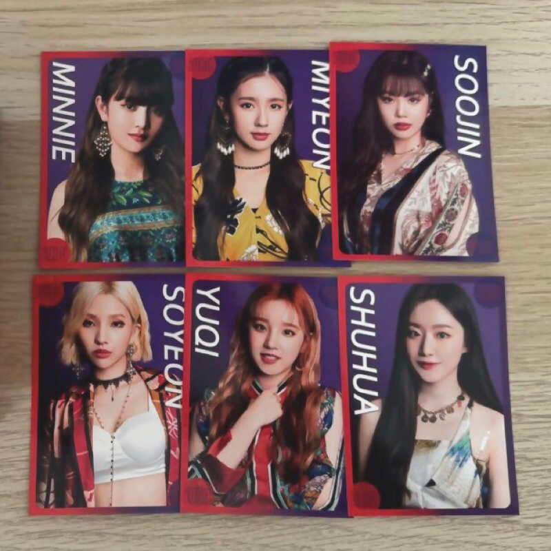 (G)I-DLE Official Japan Bluetooth Photocard Pc Gidle Miyeon Minnie Soyeon Yuqi Shuhua G-idle