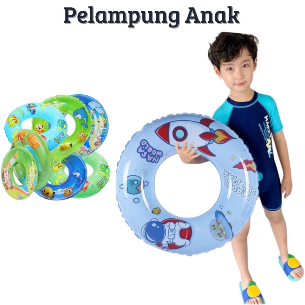 Pelampung Renang Anak 5tahun 7tahun 10tahun Ban Renang Anak Bulat Murah EN20