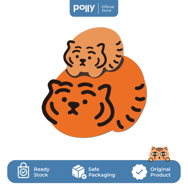 

MUZIK TIGER Bread Double Tiger Big Removable Sticker / Stiker Lucu Premium