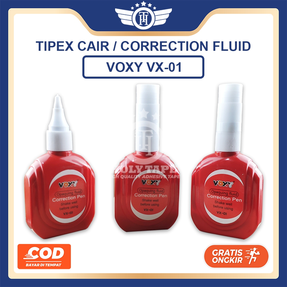 

Tipe-X Cair VOXY VX-01 – Penghapus Tinta Cair Berkualitas untuk Hasil Tanpa Bekas