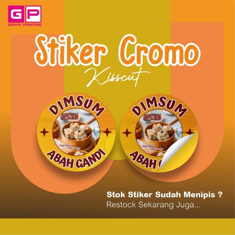 

Cetak Stiker Cromo | Stiker Label | Stiker Produk | Potong Kisscut | Ukuran A3+