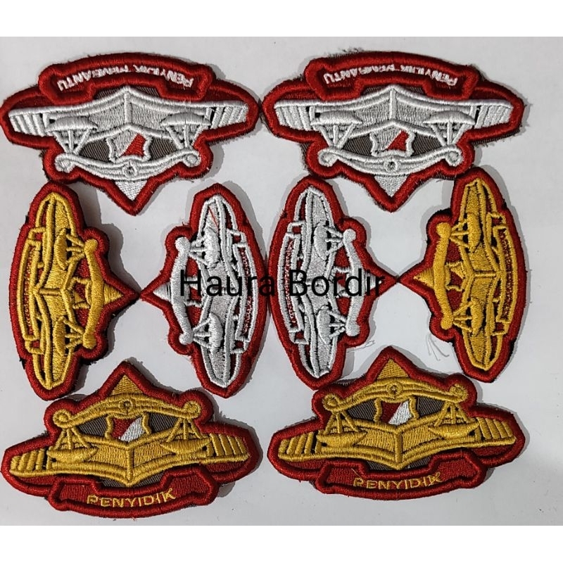 Logo penyidik dan pembantu  Bordir Timbul