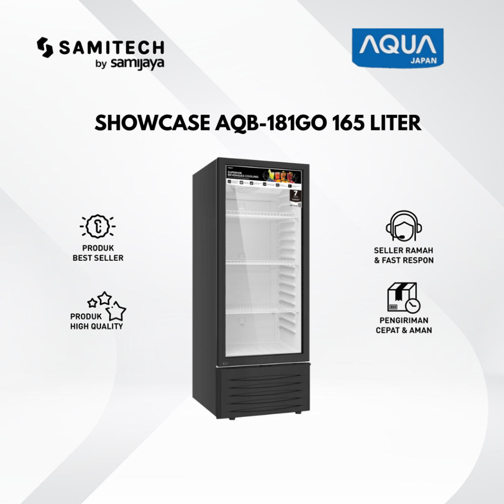 SHOWCASE AQUA AQB-181GO AQB 181GO 165 LITER BERGARANSI