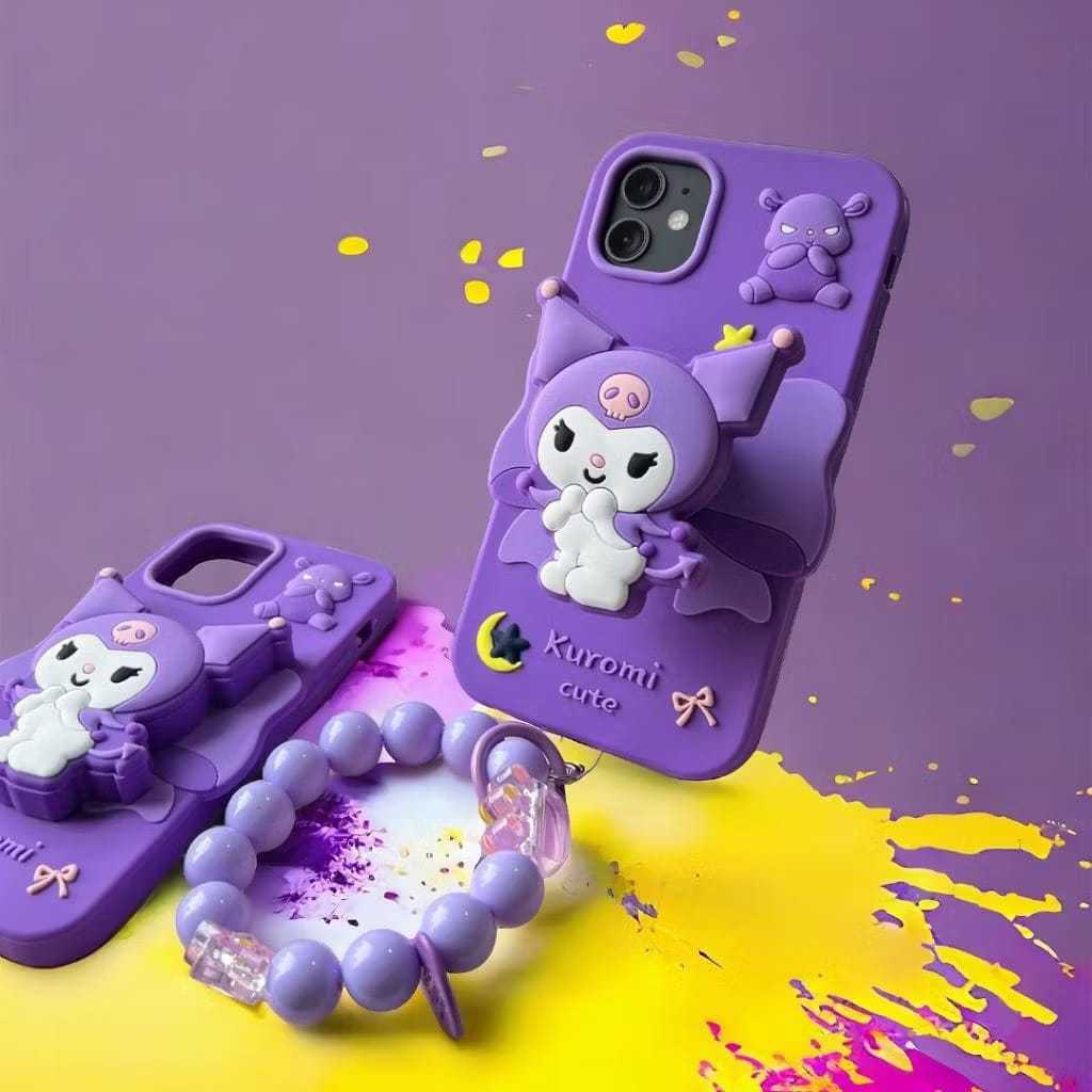 Soft Case Lucu Kuromi Silicon Premium Untuk Iphone X XR XS 11 12 13 14 15