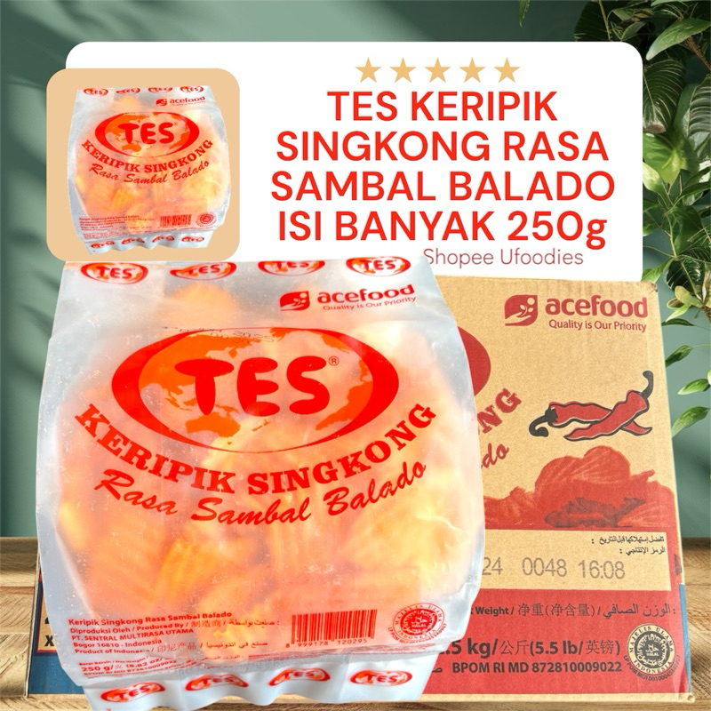 

TES KERIPIK SINGKONG BUMBU MELIMPAH RASA SAMBAL BALADO ISI BANYAK 250g