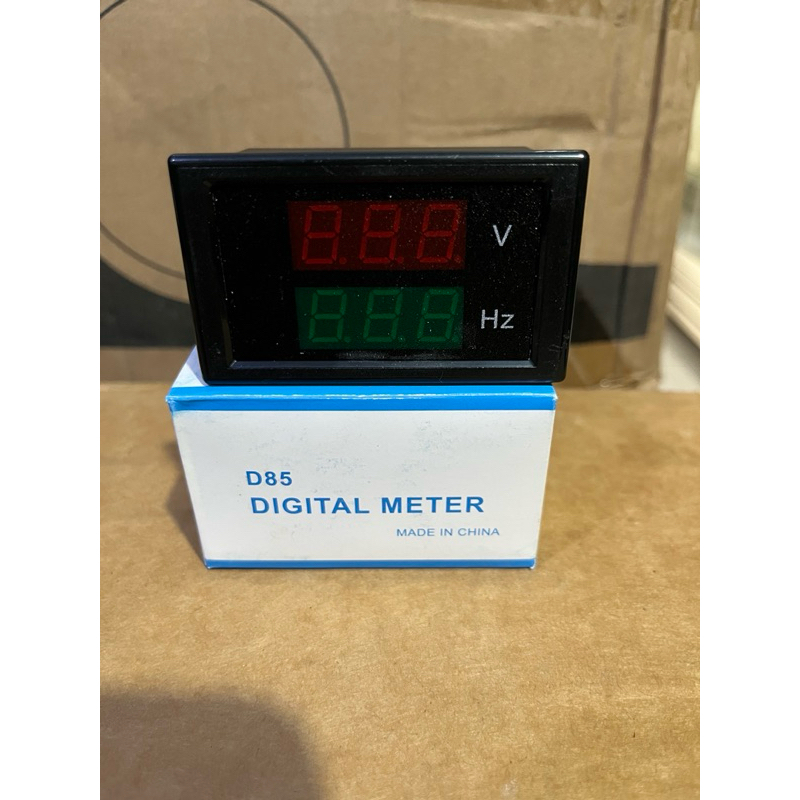 AC Panel Meter Volt Hz Alat Ukur Voltage 220 Volt Frequency Hz Langsung Listrik PLN 220V Pengukur Te