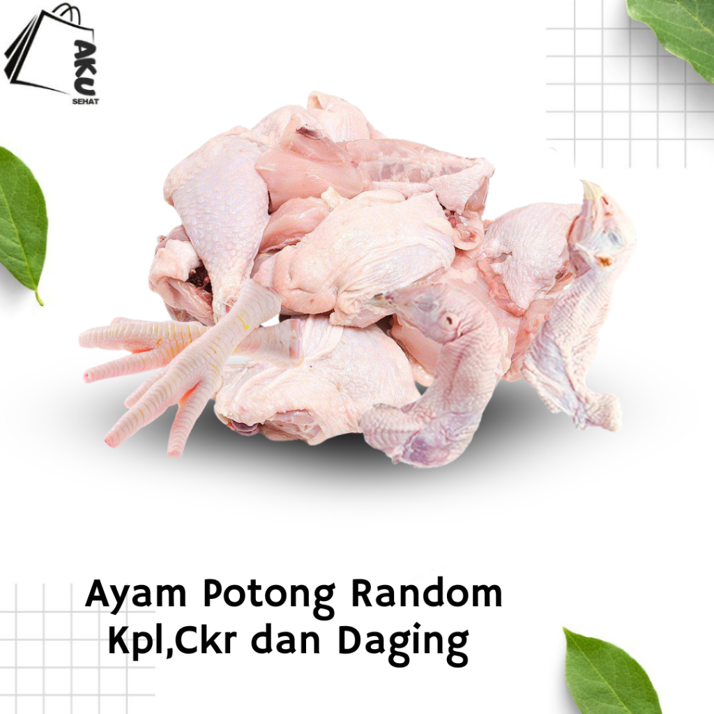 

Ayam Potong Random Komplit Ceker Kepala Daging/ayam murah seimdonesia/Ayam segar ekonomis