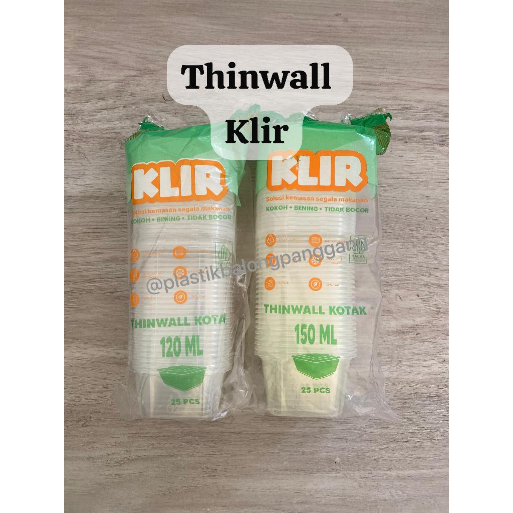 Thinwall Square Mini 120ML, 150 ML / Cup Dessert /thinwall kotak/thinwall mini