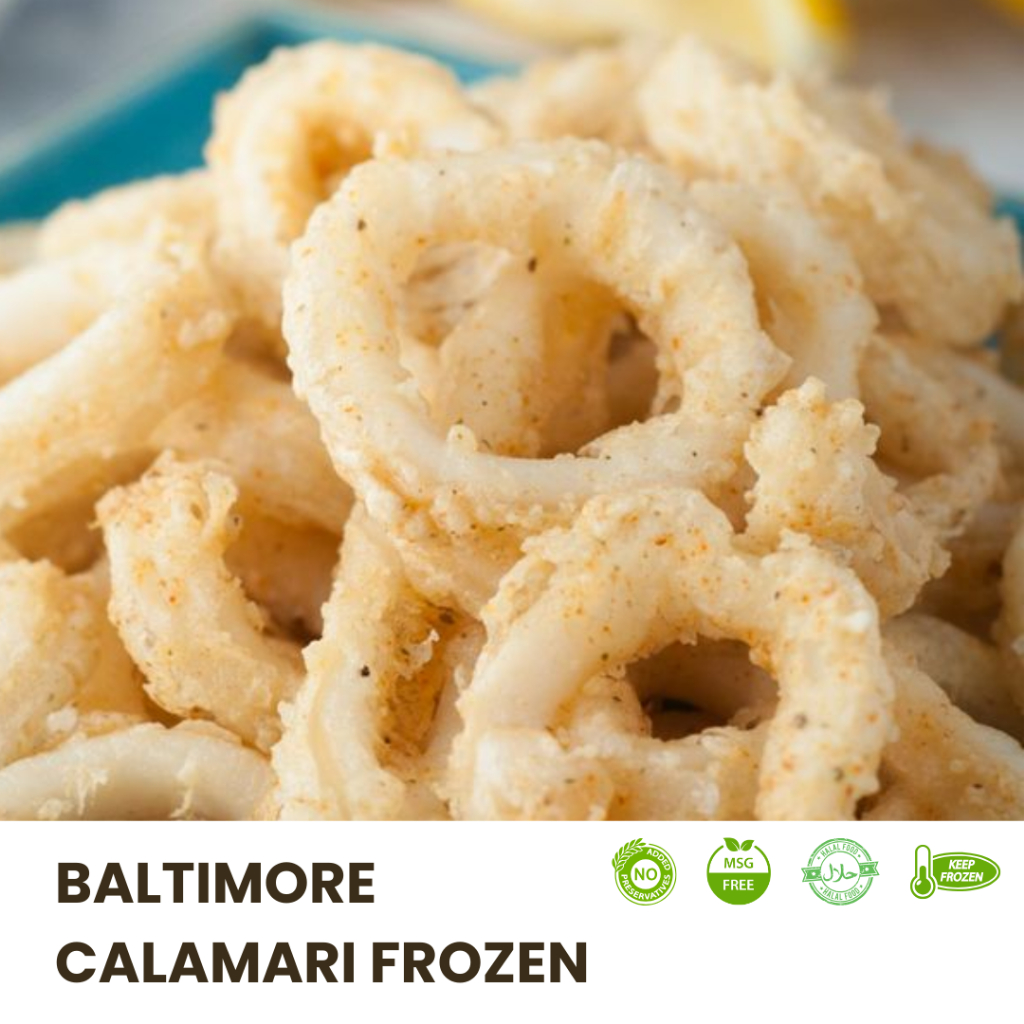 

Best Seller CALAMARI frozen isi 500 gram atau 1 kg . frozen food supply resto cafe hotel