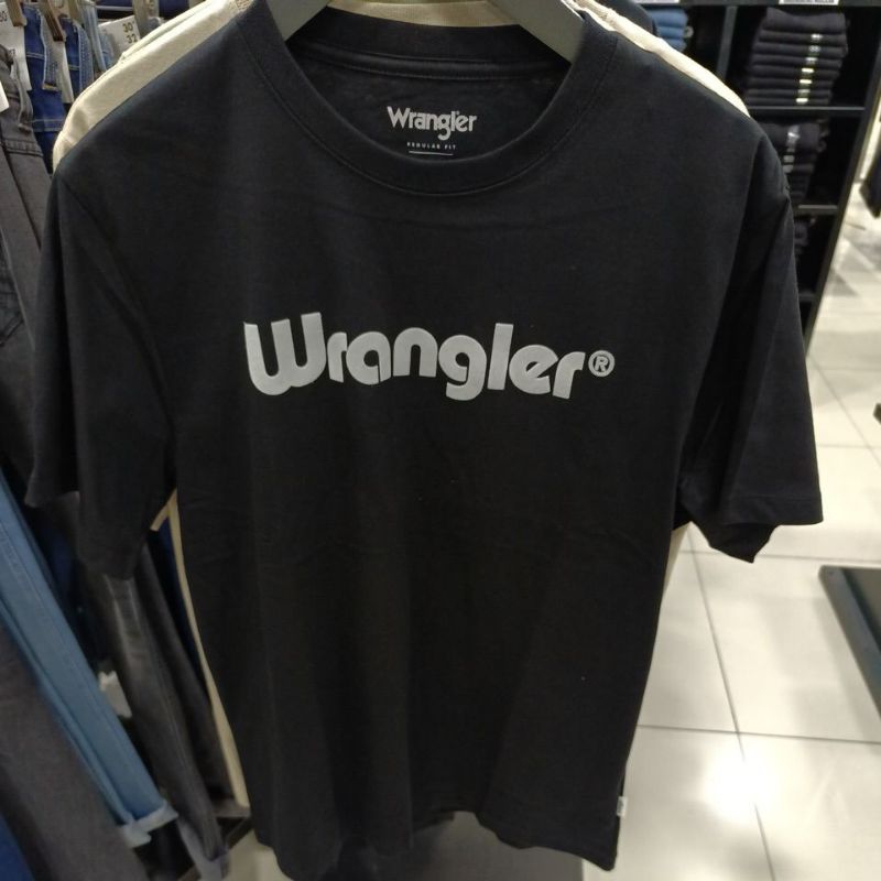 Wrangler Kaos Hitam Lengan pendek Original