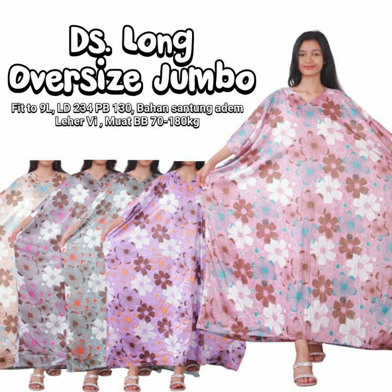 Daster Super Jumbo Panjang Motif Tiedye LD 234/ Daster Panjang Super Jumbo/Daster Panjang Jumbo