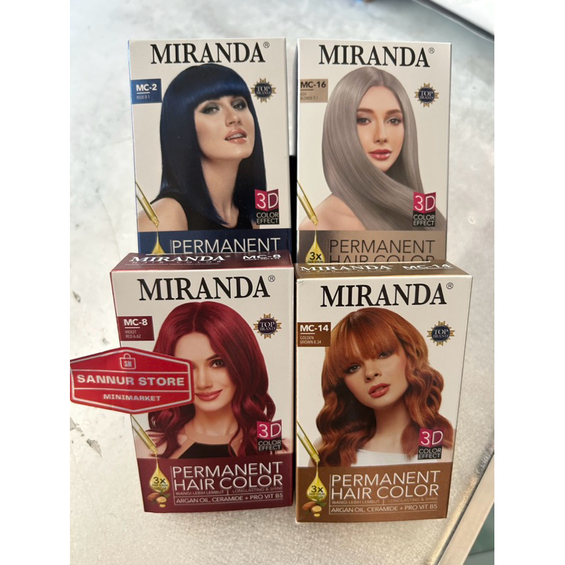 Miranda Permanent Hair Color / Miranda Semir Rambut Permanen (Pewarna Rambut)