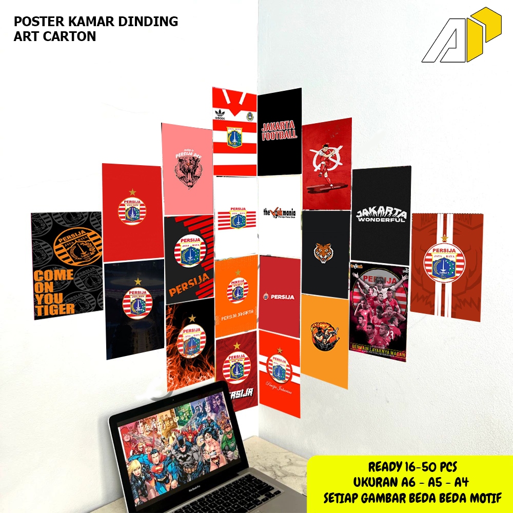 Poster Dinding Kamar Gambar Persija jakarta / Poster Persija / Poster Kamar / Hiasan Dinding / COD