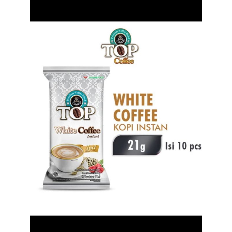 

FREE PACKING- TOP KOPI White Coffee 21gr Isi 10