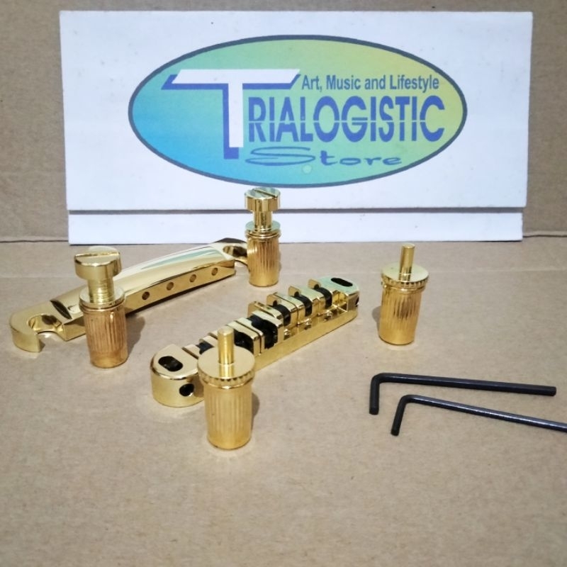 Bridge Tune O matic roller Epiphone Les Paul  Gold