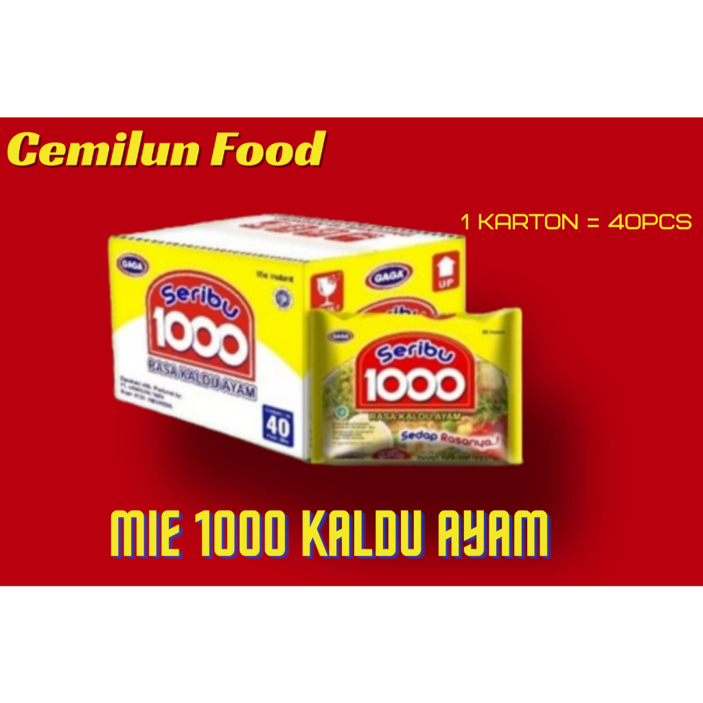 

C3 Gaga Mie 1000 Seribu Kaldu Ayam 1 Dus 40 Pcs Termurah Harga Grosir