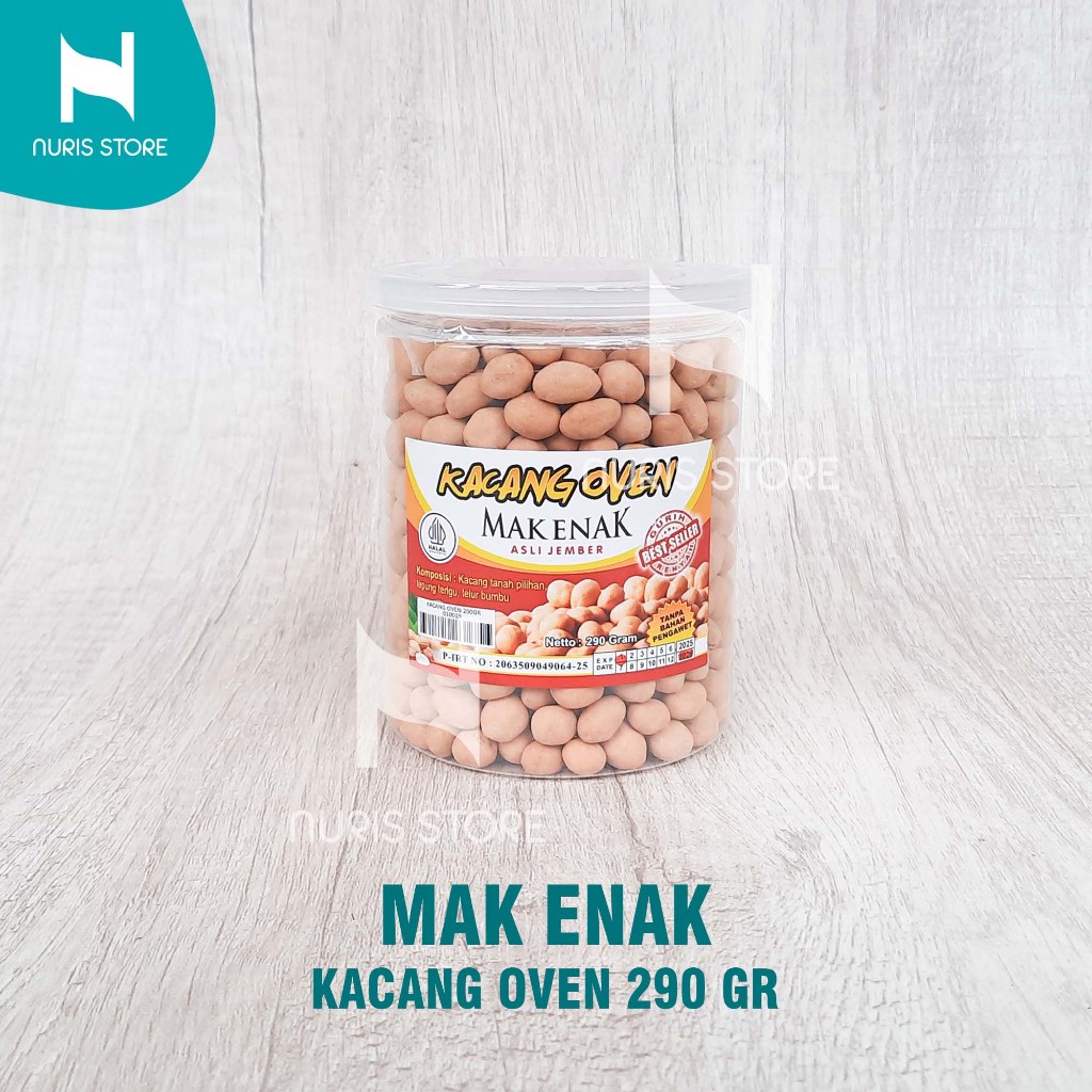 

Mak Enak Kacang Oven 290gr Asli Jember