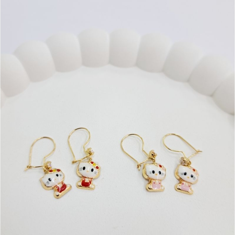 ANTING CAT ANAK Emas Asli Kadar 8K/375% Yellow Gold