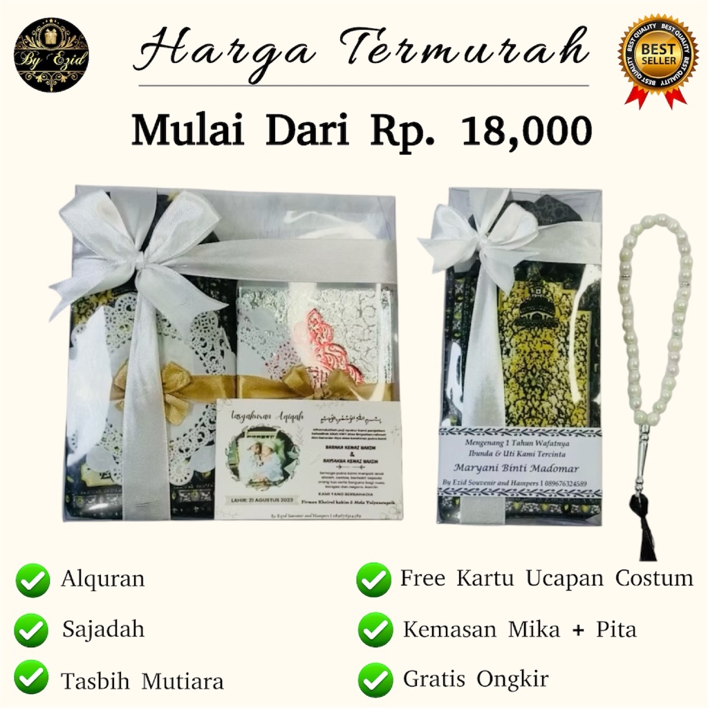 Hampers Souvenir Parcel Suvenir Pengajian Pernikahan Selamatan Tahlilan Tahlil 40 100 1000 Hari Haul