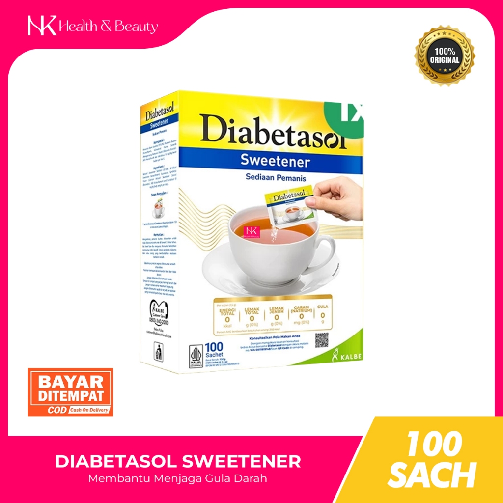 

Diabetasol Sweetener No Calories isi 100 Sachet