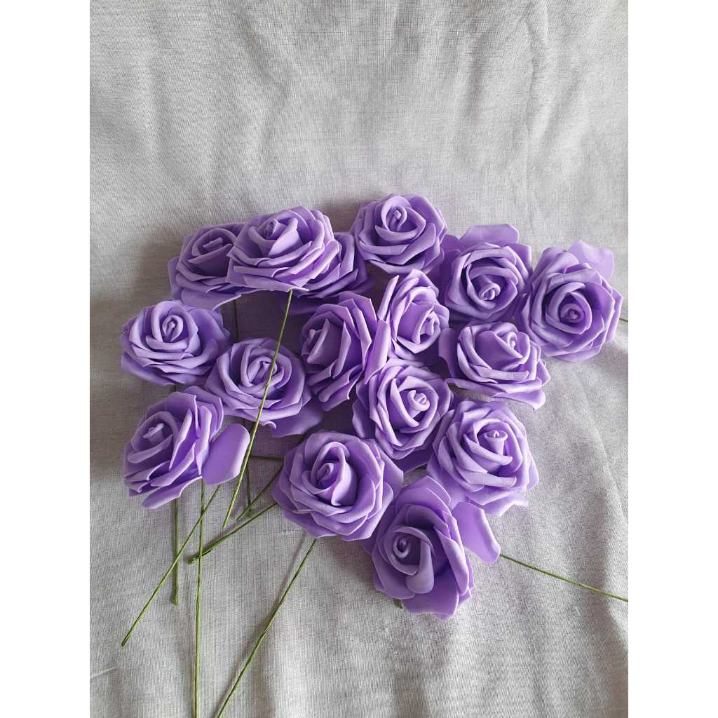 mawar spon rose eva foam kuntum artificial tiruan