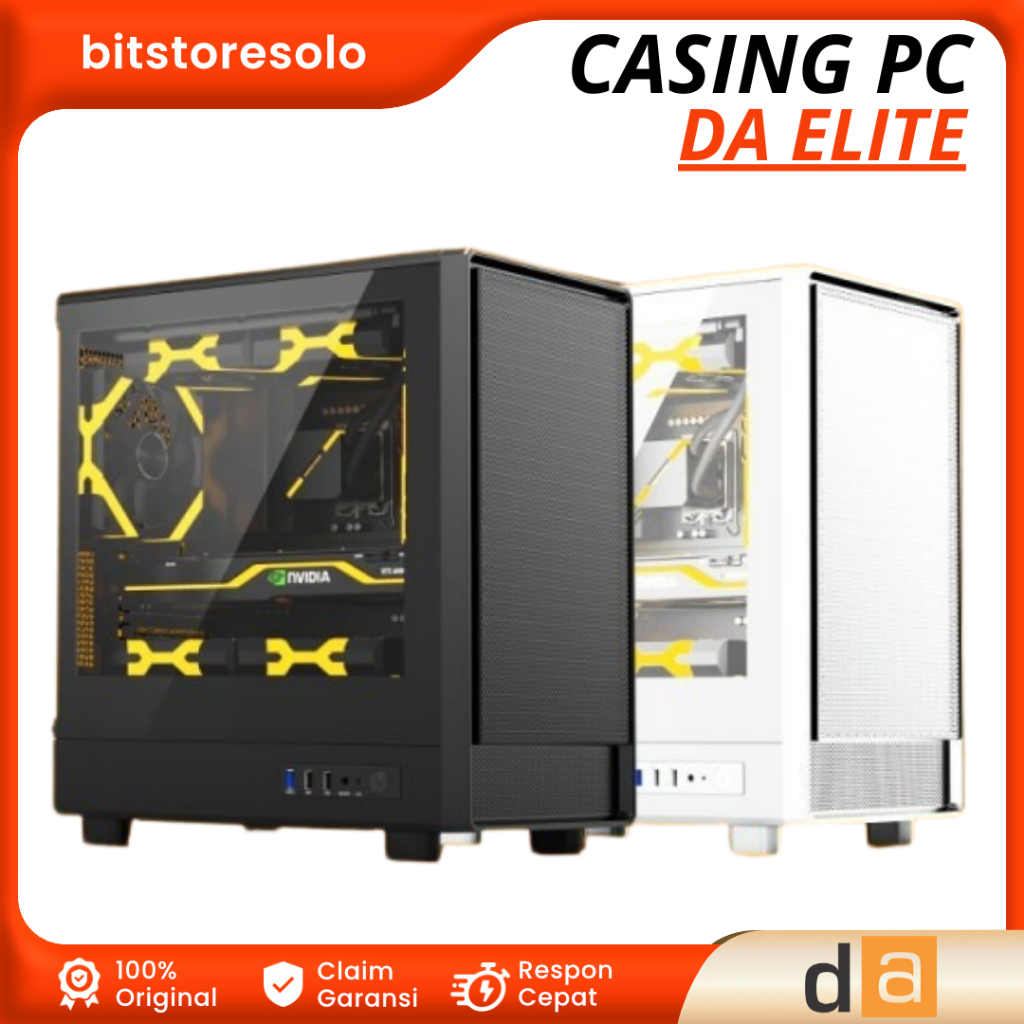 Casing Case PC DA Digital Alliance Elite MATX M-ATX Tempered Glass