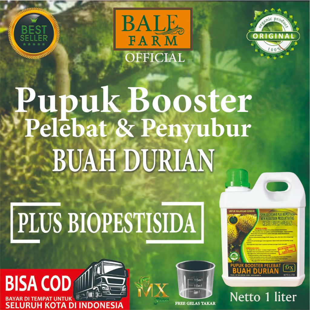 Booster Pupuk Organik Cair Penyubur dan Pelebat DURIAN 1 Liter / Pupuk Booster DURIAN 1 LITER