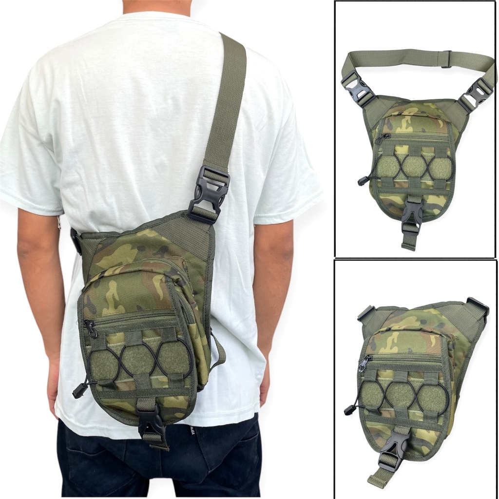 TAS SELEMPANG/PAHA/PINGGANG LORENG TAS TACTICAL PRIA BAHAN CORDURA