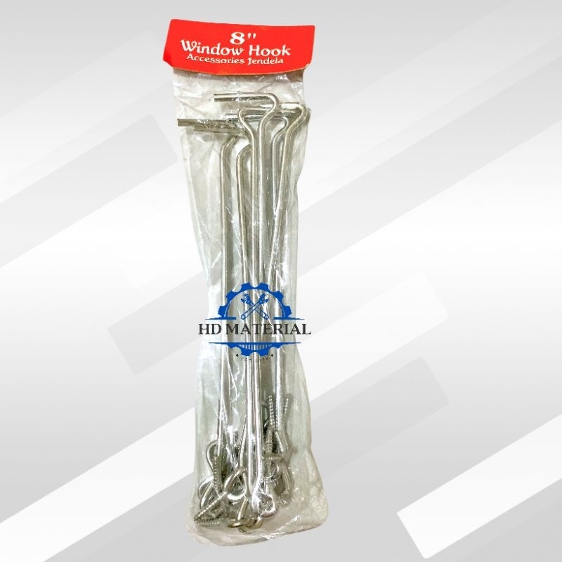 Hak Angin Cantolan Pintu Jendela 8 Inch / Pengait Pintu Jendela / Penahan Jendela