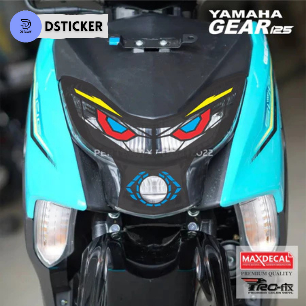 Stiker Lampu Yamaha Gear 125