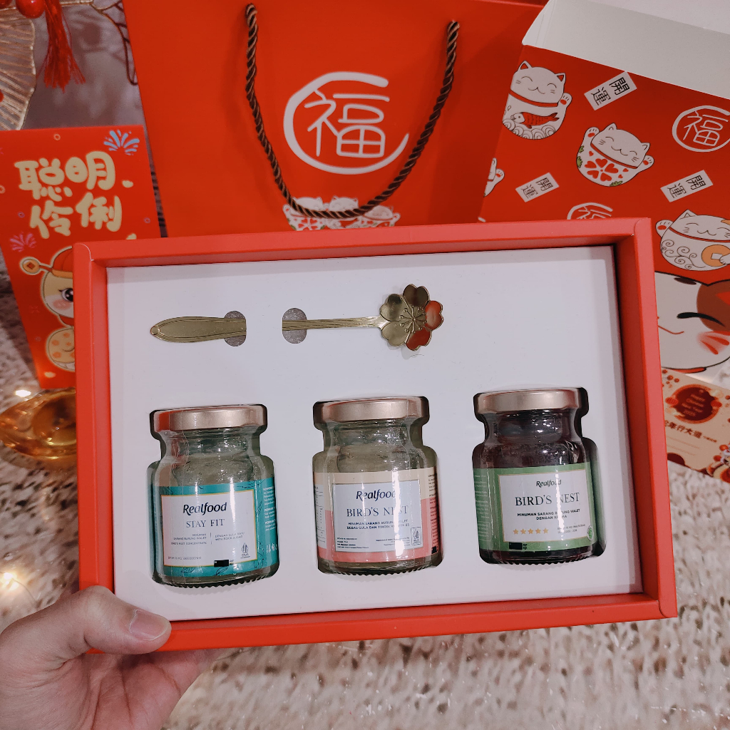 

Promo 7.7 Hampers Imlek FUGUI GIFT 2-3JAR Realfood PREMIUM Minuman Walet GB110