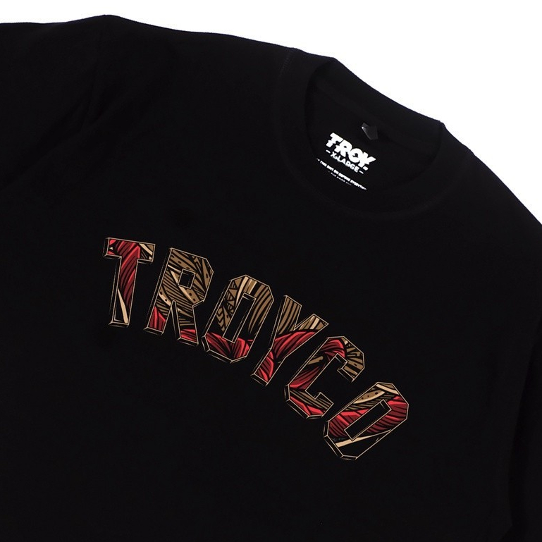 Troy Company Tshirt Black Tribal Etnic - Kaos Pria Hitam Lengan Pendek MTD 286