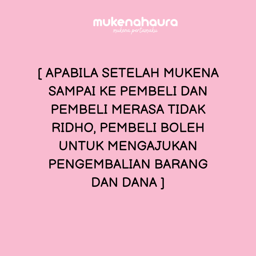 RB Mukena Haura Defect/Reject Sale Defect Minor AST