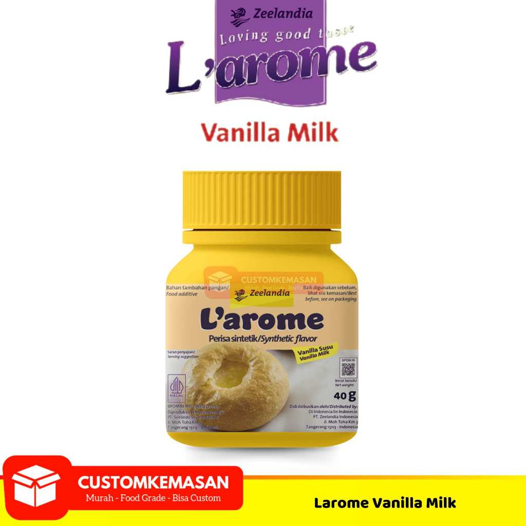 

Larome Vanila Susu 40g / Larome Vanila / Larome Vanila Susu / Larome / Vanilla Susu Larome / Larome Vanila Milk