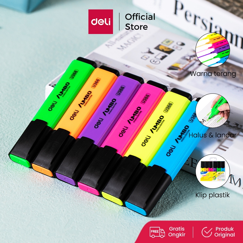 

Deli Penanda / Highlighter Warna Terang EU366