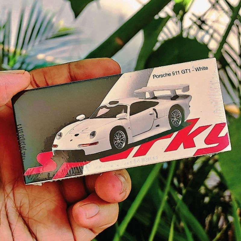 Sparky x Tinny Porsche 911 GT1 Strassen Version White (Sealed)