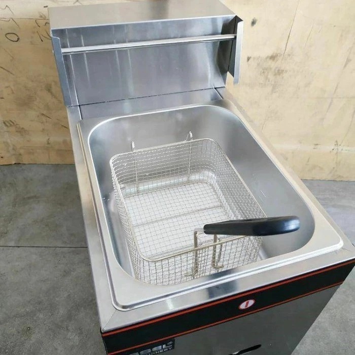 OSSEL Gas Fryer 1 Tangki Penggorengan Kentang Gas Deep Fryer 5,5Liter OSSEL