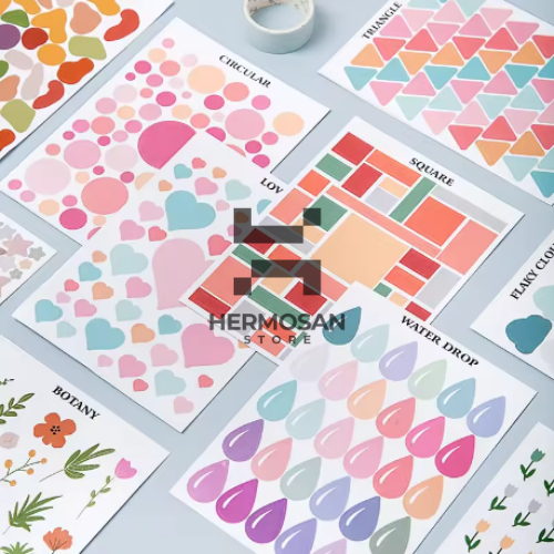 

Sticker Pack Buku Stiker Motif Bunga Aesthetic Warna Warni Perlengkapan Dekorasi Perabotan Rumah Hiasan Cover Buku Catatan