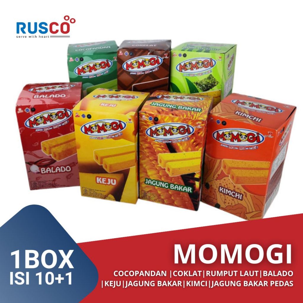 

MOMOGI 1 BOX ISI 10 PCS / 12 GRAM - Ruscomart