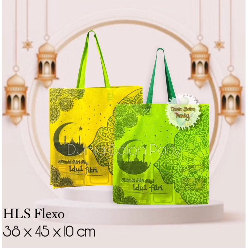 

(ISI 12)Tas souvenir Goodie bag kantong Idul Fitri Lebaran Ramadhan L