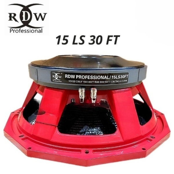 Komponen Speaker RDW 15LS30FT 15 Inch/RDW 15 LS 30 FT Woofer Bass/RDW LS30 FT 15" Voice Coil Speaker