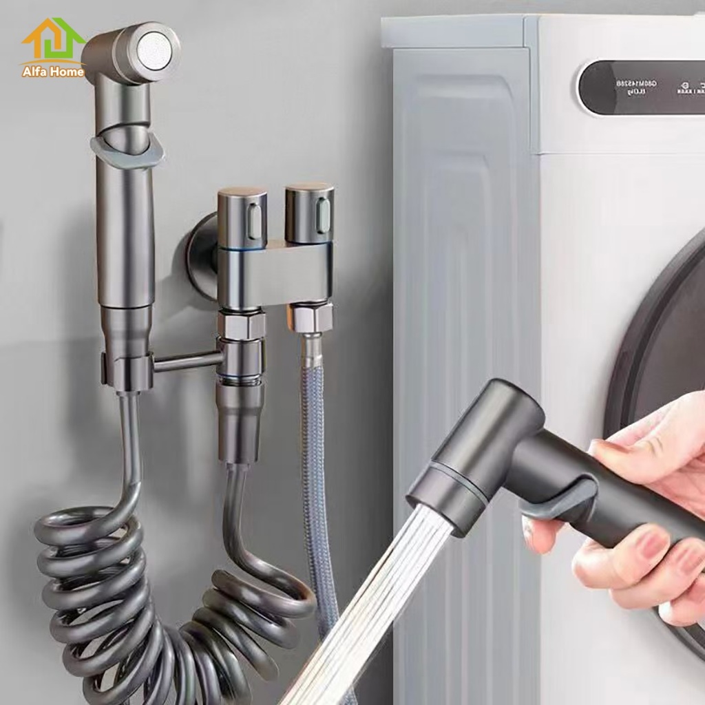 SUS304 1 Set Jet Shower Kloset Jet Shower Kamar Mandi Semprotan Toilet Duduk Jet wasser Kloset