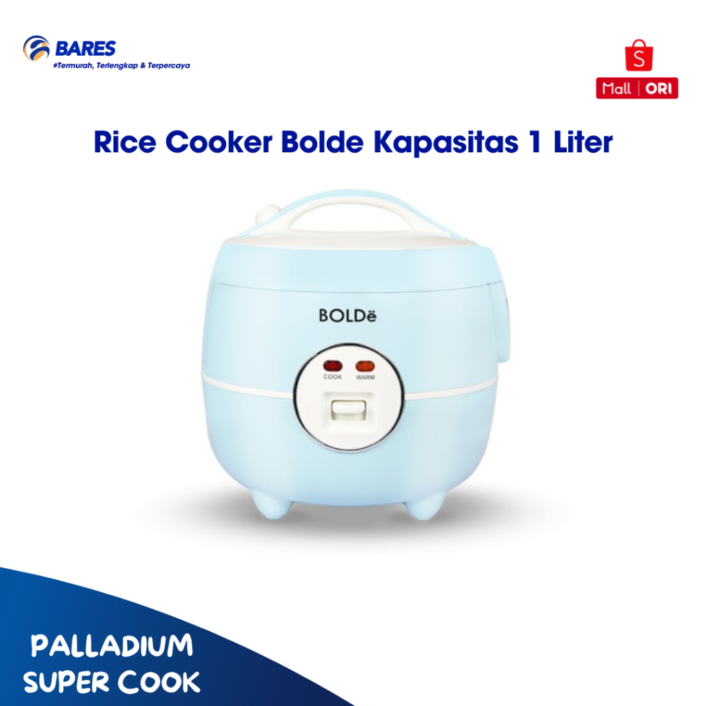 Bolde Palladium Eco MultiCook Rice Cooker Super Cook 1 Liter Anti Lengket