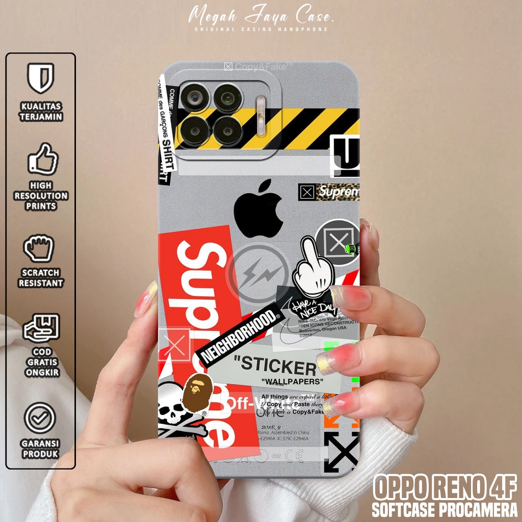 Softcase OPPO RENO 4F - Case Hp OPPO RENO 4F Motif BA - Silikon Hp OPPO RENO 4F - Casing OPPO RENO 4