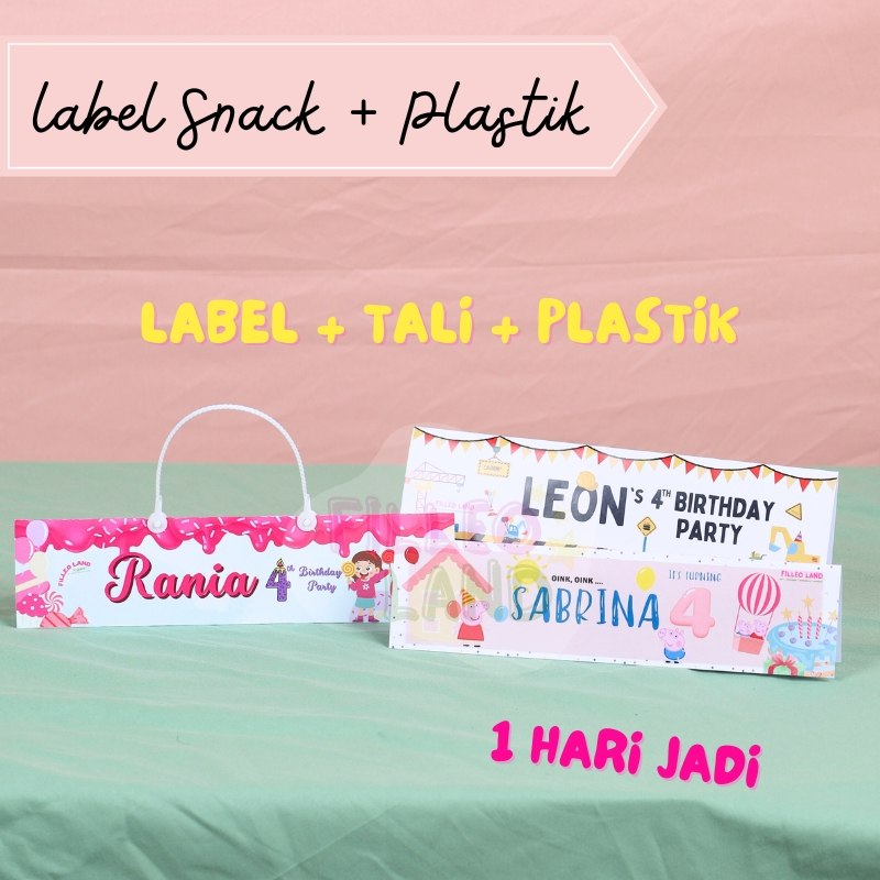 

Label Snack Custom Plastik Ulang tahun 20x30 Snack Plastik isi Cemilan Ultah Goodie Bag - Digiprint Jakarta Filleo Land