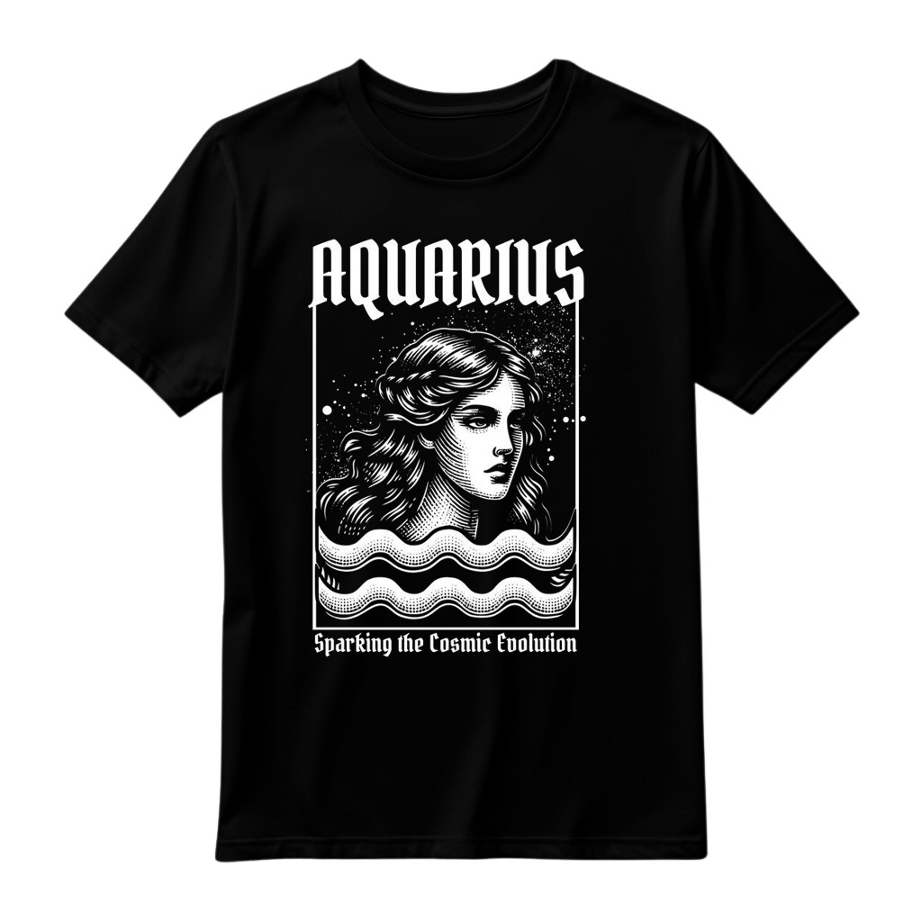 BARDAN STORE Kaos  Distro BIntang Aquarius ,virgo. gemini , DEWASA UNISEX DISTRO KEKINIAN