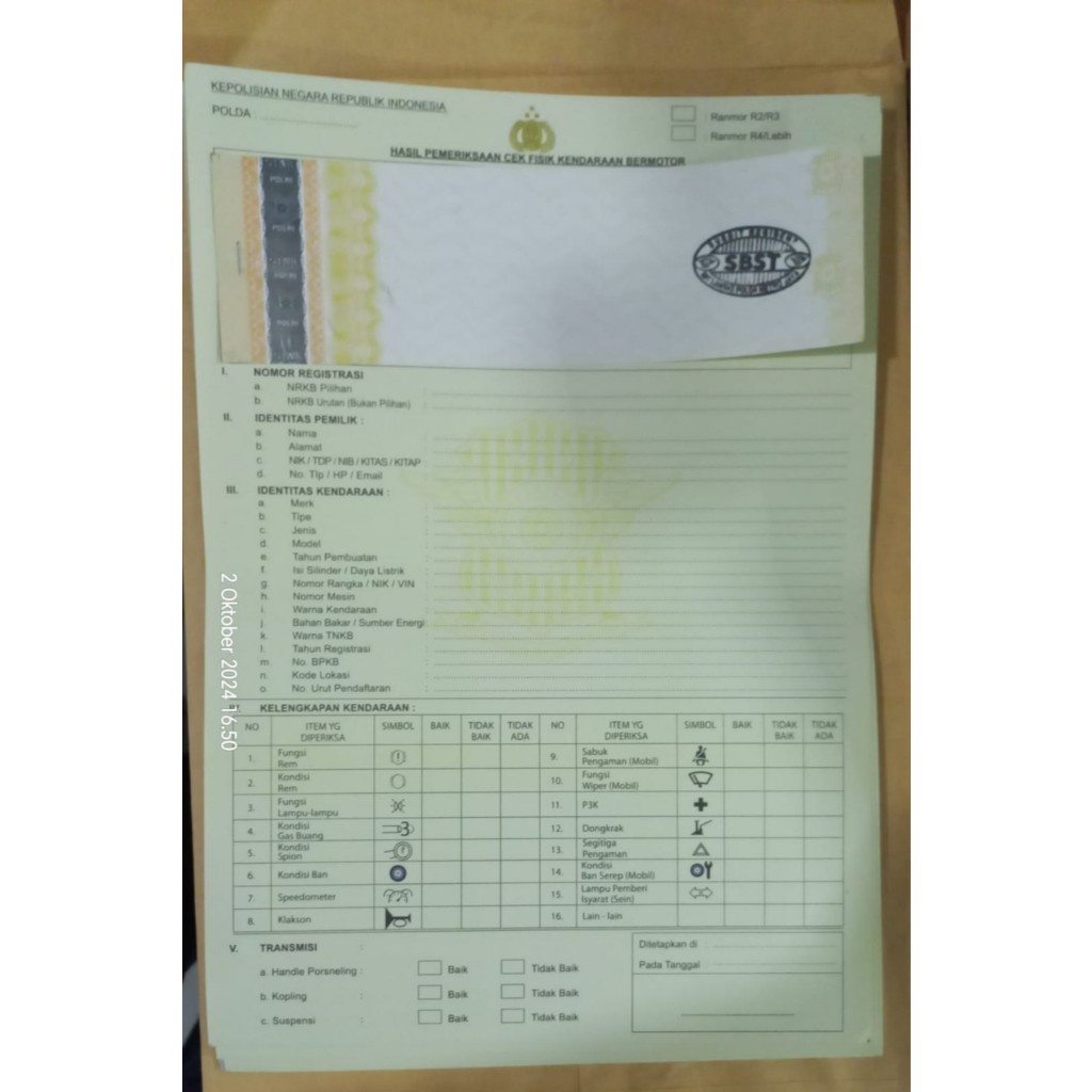 

STIKER / KERTAS GESEK KENDARAAN