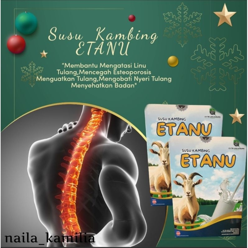 

Susu Kambing ETANU BPOM Kalsium Tinggi