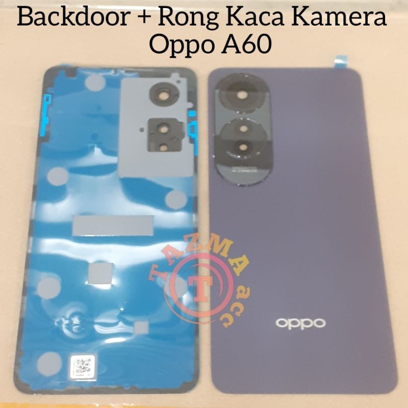 Oppo A60 Backdoor + Ring Kaca Kamera Beakang Back Casing OPPO A60